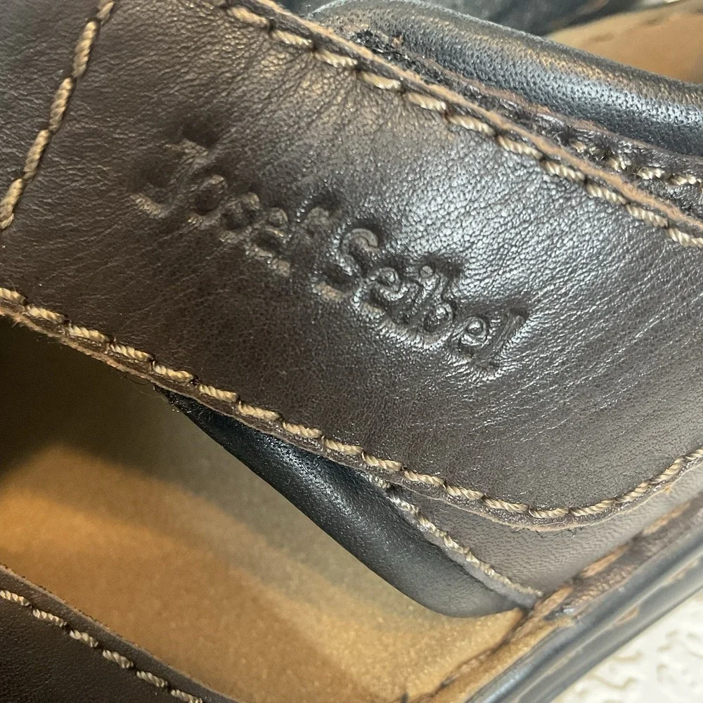 Josef Seibel Men's Fisherman Sandals Jeremy EU 47 US 13-13.5 Leather Brown